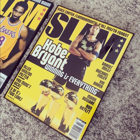 Kobe Bryant - Framed Slam Cover Poster Set (3) - Picture 2 of 6